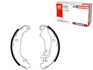 Szczęki Hamulcowe Peugeot 206 206+ 1.1-1.9d 08.98-