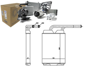 Nagrzewnica (209x160x50) Renault Twingo I 1.2/1.2l