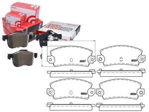 Klocki Hamulcowe Renault 21.25.espace Tył Brembo