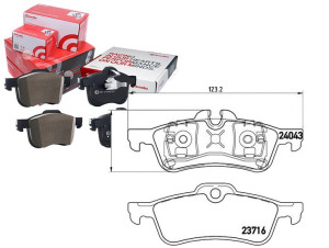 Klocki Hamulcowe Mini Cooper One 03- Tył Brembo