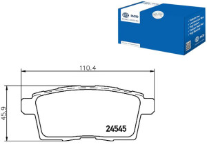 Klocki Hamulcowe Hella Pagid 7t412200aa 7t4z2200a