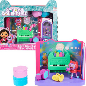 Koci Domek Gabi pokój muzyczny DJ Kocimiętka Catnip Gabby's Dollhouse