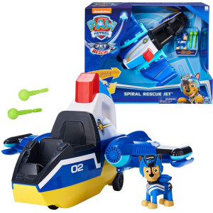 Psi Patrol Chase wielki odrzutowiec deluxe ze światłem i dźwiękiem + figurk