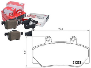 Klocki Hamulcowe Volvo 740-960 87-93 Brembo