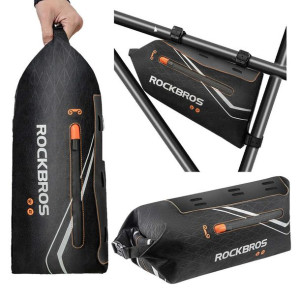 Etui Na Rower Wodoodporne Torba Na Rower Pod Ramę Roweru 3.5l Czarna