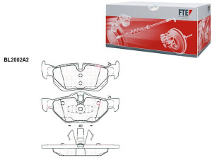 Klocki Hamulcowe Bmw 1 E81 E87 3 E91 17.3mm Kpl Ft