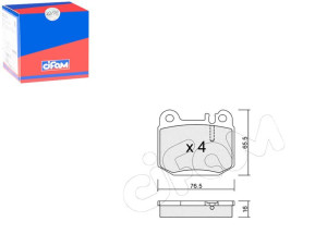Klocki Hamulcowe Mercedes W163 Ml270-ml500 00-05ty