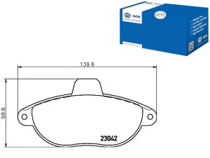 Klocki Hamulcowe Hella Pagid 9404251518 E172050 42