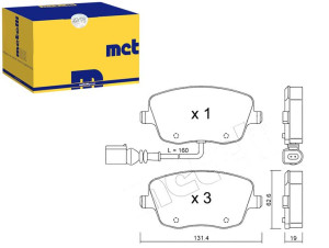 Klocki Hamulcowe Skoda Vw Polo 01- Czuj Metelli