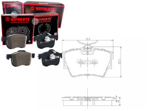 Klocki Hamulcowe Nissan Eco T100 Nipparts Nipparts