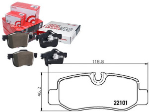 Klocki Hamulcowe Mercedes Vito W447 14- Tył Brembo