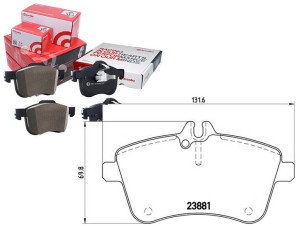 Klocki Hamulcowe Mercedes W245 B-klasa 04-11 Bremb