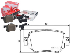 Klocki Hamulcowe Vw Sharan 15- Tył Brembo