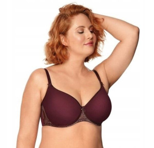 Biustonosz usztywniany Zafira Burgund Nipplex 70F