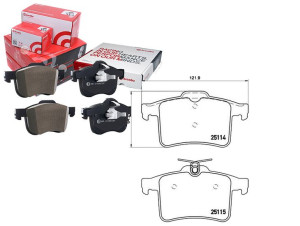 Klocki Hamulcowe Jaguar Xk 09- Tył Brembo