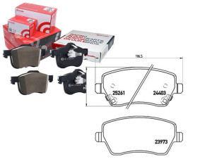 Klocki Hamulcowe Nissan Micra 10- Przód Brembo
