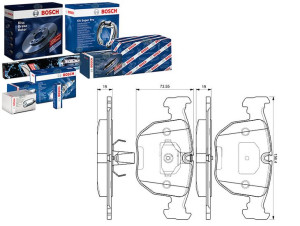 Klocki Hamulcowe Bmw Przód E39 11 95- Bosch