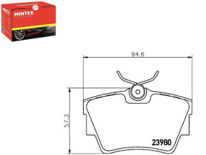 Klocki Hamulcowe Mintex 93173646 4406000qaf 770105