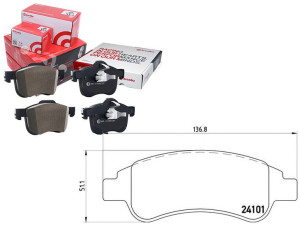 Klocki Hamulcowe Citroen Berlingo 01- Brembo
