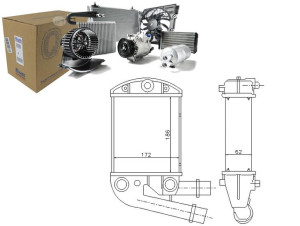 Intercooler Fiat Panda 1.3d 09.03- Nissens