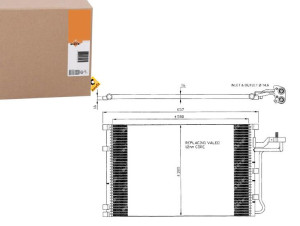 Skraplacz Klimatyzacji Volvo C30-v50 04- Nrf