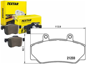 Klocki Hamulcowe Volvo Przód 740 Textar