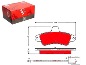 Klocki Hamulcowe Ford Tył Mondeo 1,8-2,5 93-99 Z C