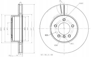 Tarcze Ham. 2szt Bmw P. E60 E61 Maxgear