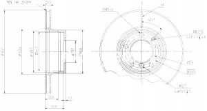 Tarcze Ham. 2szt Bmw P. E34 88- Maxgear