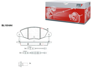 Klocki Hamulcowe Citroen C5 18mm Wva23273 Kpl Fte