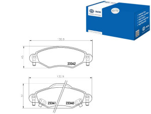 Klocki Hamulcowe Hella Pagid 044650d010 044650d040