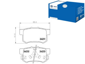 Klocki Hamulcowe Hella Pagid 43022s9a000 43022s9ae