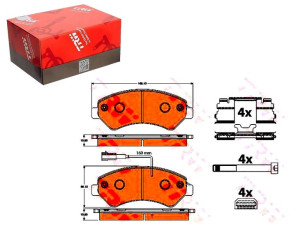 Klocki Hamulcowe Fiat Przód Ducato 06- Ład 2000kg
