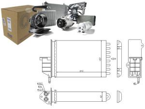 Nagrzewnica (215x159x43) Fiat Seicento / 600 0.9/1