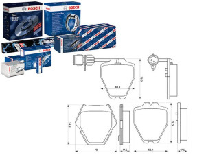 Klocki Hamulcowe Vw Przód A8 (8szt) Bosch