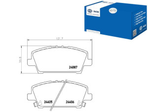 Klocki Hamulcowe Hella Pagid 45022smge00 45022smge