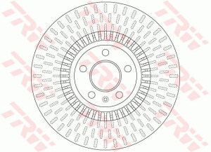 Tarcza hamulcowa TRW DF6216 4G0615301A