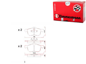 Klocki Hamulcowe Volvo S60 I 00-09 Przód Zimmerman