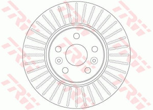 Tarcza hamulcowa TRW DF6449 7701208849