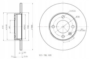 Tarcze Ham. 2szt Vw P. 10mm Gol Z Powłoką Antykorozyjną Maxgear