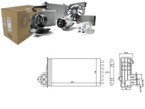 Nagrzewnica (245x138x42) Citroen Xsara Picasso Peu