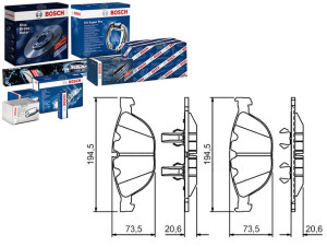 Klocki Hamulcowe Bmw Przód E60 E63 M5 M6 Bosch