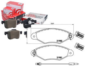 Klocki Hamulcowe Renault Kangoo 97- Brembo