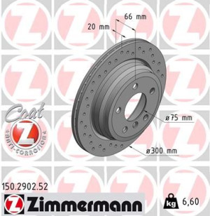 Tarcza hamulcowa ZIMMERMANN 150.2902.52 34216792229
