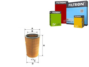 Filtr Powietrza Iveco Eurostar 190e52-440e52 93- F