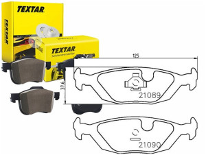Klocki Hamulcowe Saab Tył 900 9000 -94 Textar