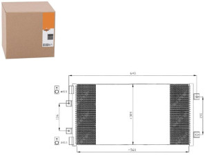 Skraplacz Klimatyzacji Fiat Punto 1,2 16v 99- Nrf