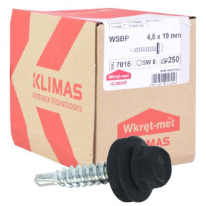 Wkręty Farmerskie Farmery 4,8x19mm Ral 7016 250szt