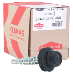 Wkręty Farmerskie Farmery 4,8x19mm Ral 7024 250szt