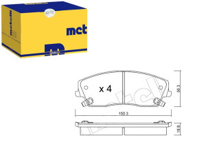 Klocki Hamulcowe Chrysler 300c 04- Metelli
